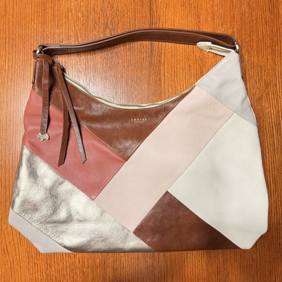 Radley London oxleas Zip Top Hobo Bag Oyster like new - Picture 3 of 4